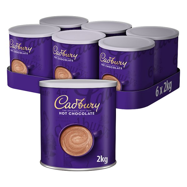 Cadbury Drinking Hot Chocolate Cocoa Powder Large Tub 2KG