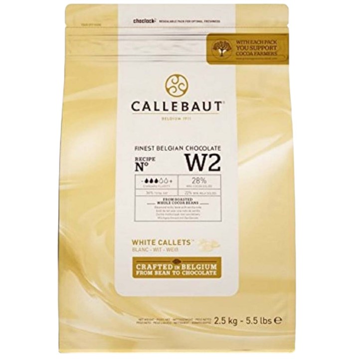 Callebaut Finest Belgian Chocolate White Callets 2.5kg