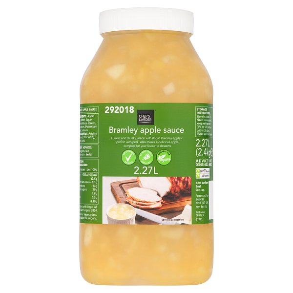 Chef's Larder Bramley Apple Sauce 2.27 Litre