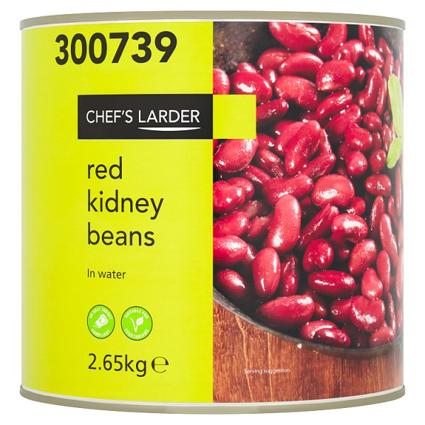 Chef's Larder Red Kidney Beans in Water 2.65kg