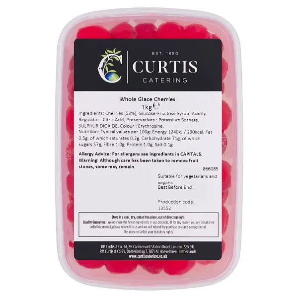 Curtis Catering Whole Glace Cherries 1kg