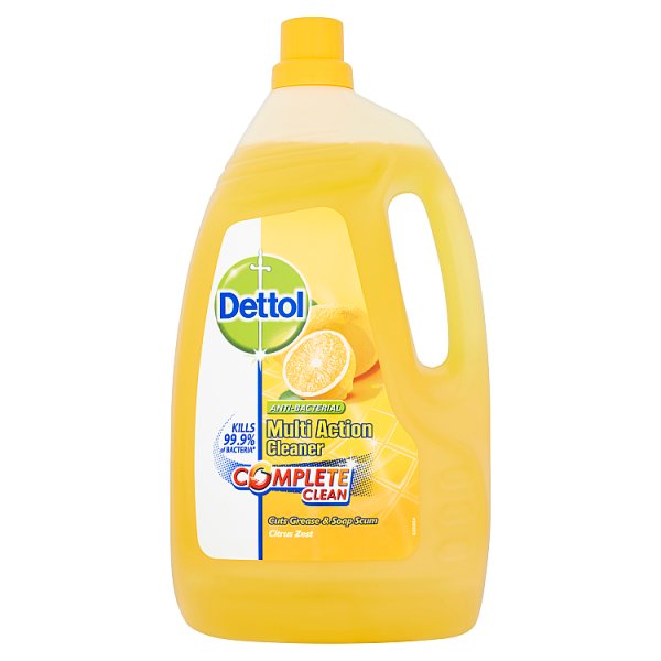 Dettol Anti-Bacterial Multi Action Cleaner Complete Clean Citrus Zest 4 Litre