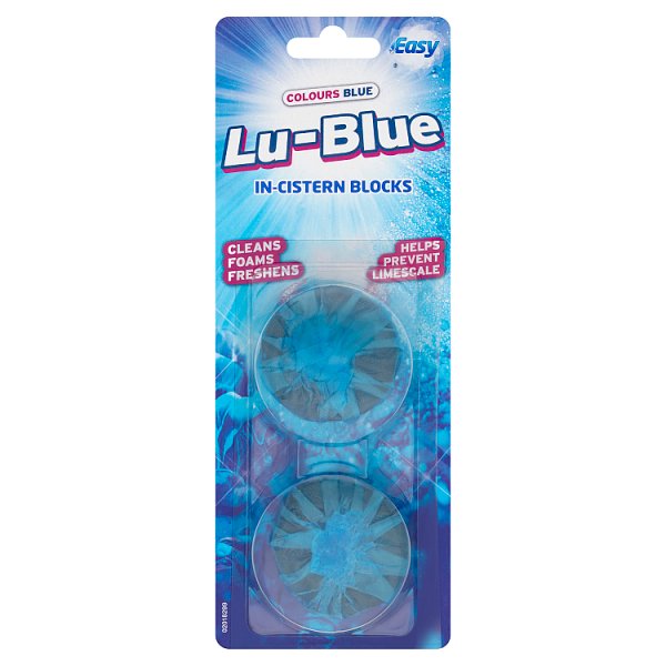 Easy Colours Blue Lu-Blue In-Cistern Blocks 2 x 38g Case of 12