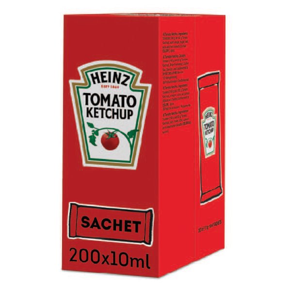 Heinz Tomato Ketchup Sachets 200 x 10ml