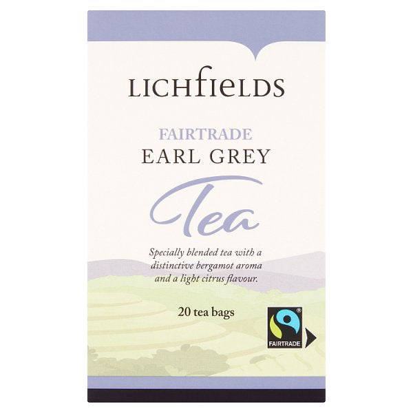 Lichfields Fairtrade Earl Grey 20 Tea Bags 40g 6 x 20