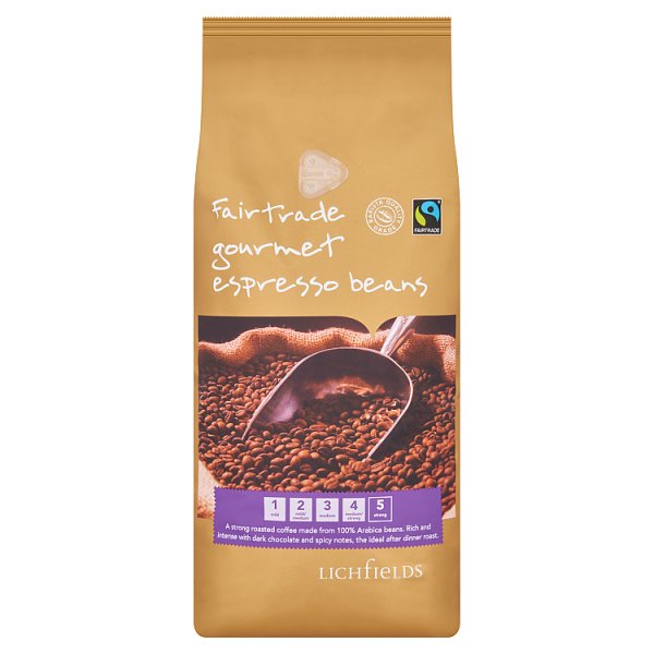 Lichfields Fairtrade Gourmet Espresso Beans 1kg