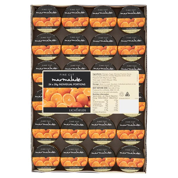 Lichfields Fine Cut Marmalade 24 x 28g Portions