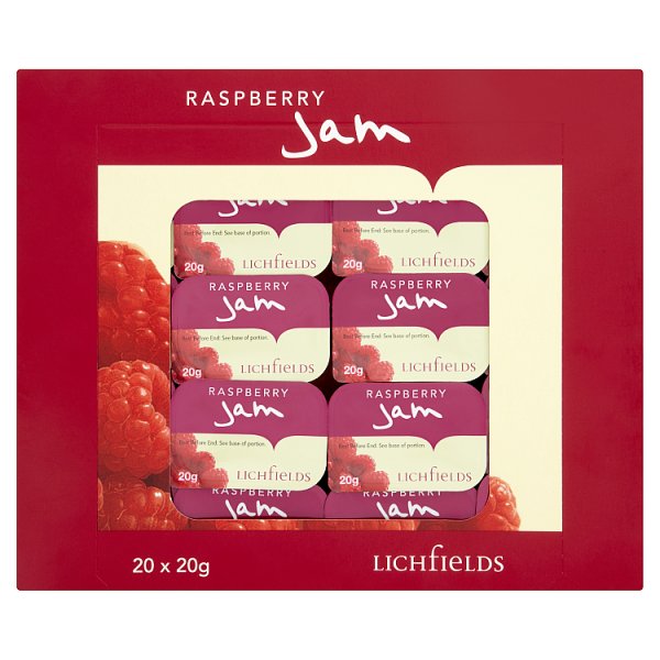 Lichfields Raspberry Jam Individual Portions 20g