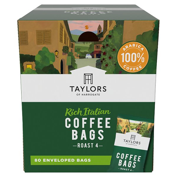 Taylors of Harrogate Rich Italian Ground Coffee Bags 4 x 150g