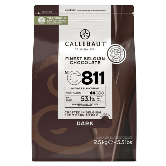 Callebaut Finest Belgian Chocolate Dark Callets 2.5kg