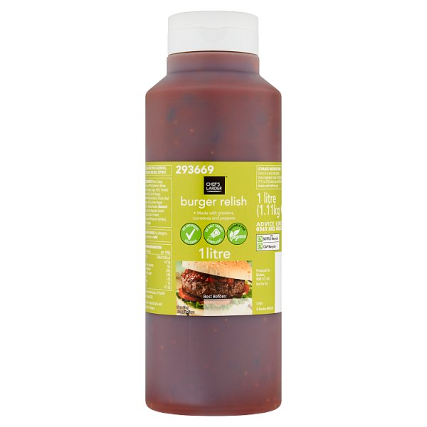 Chef's Larder Burger Relish 1 Litre