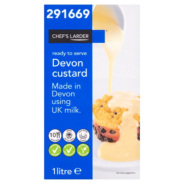 Chef's Larder Devon Custard 1 litre
