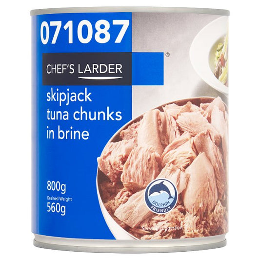 Chef's Larder Skipjack Tuna Chunks in Brine 560g