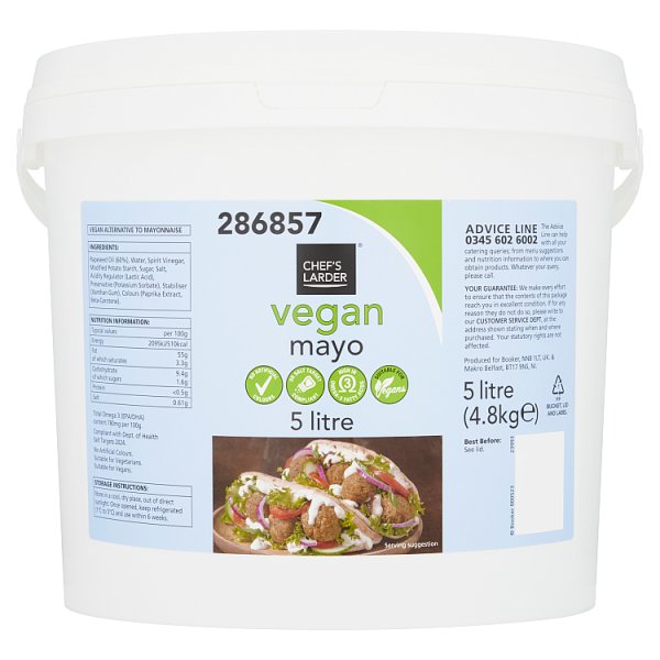 Chef's Larder Vegan Mayo 5 Litre