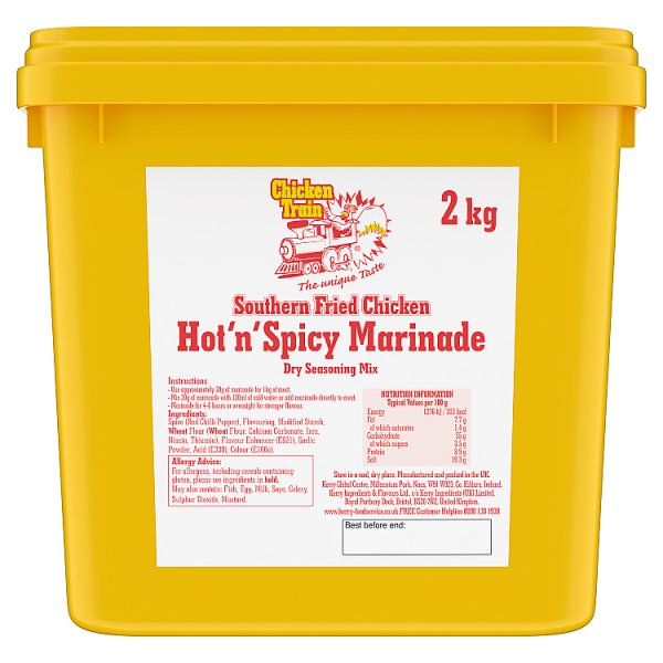 Chicken Train Southern Fried Chicken Hot 'n' Spicy Marinade Dry Seasoning Mix 2kg