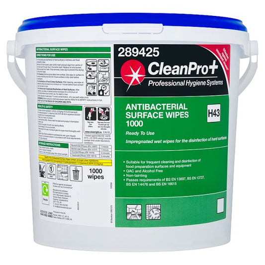 CleanPro+ 1000 Antibacterial Surface Wipes