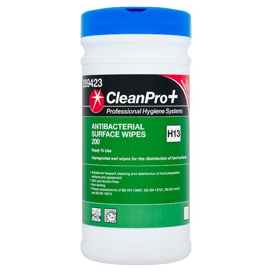 CleanPro+ 200 Antibacterial Surface Wipes