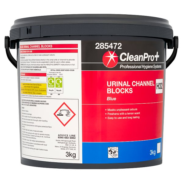 CleanPro+ Blue Urinal Channel Blocks 3kg