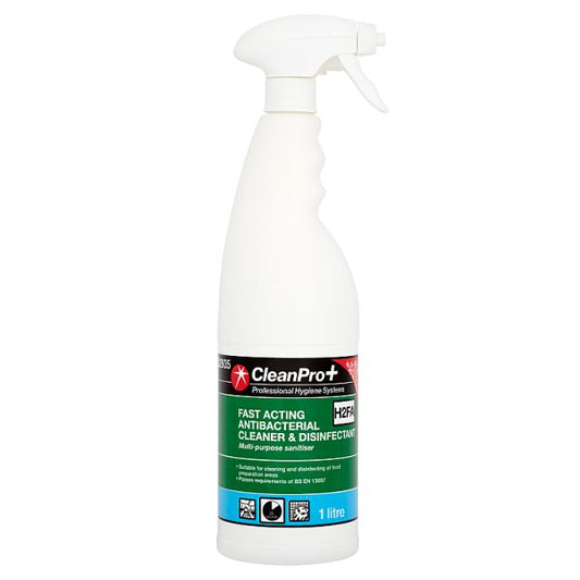 CleanPro+ Fast Acting Antibacterial Cleaner & Disinfectant H2FA 1 Litre