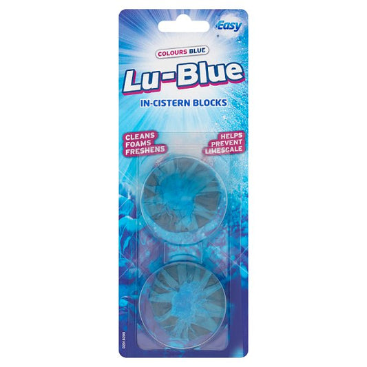 Easy Colours Blue Lu-Blue In-Cistern Blocks 2 x 38g Case of 12