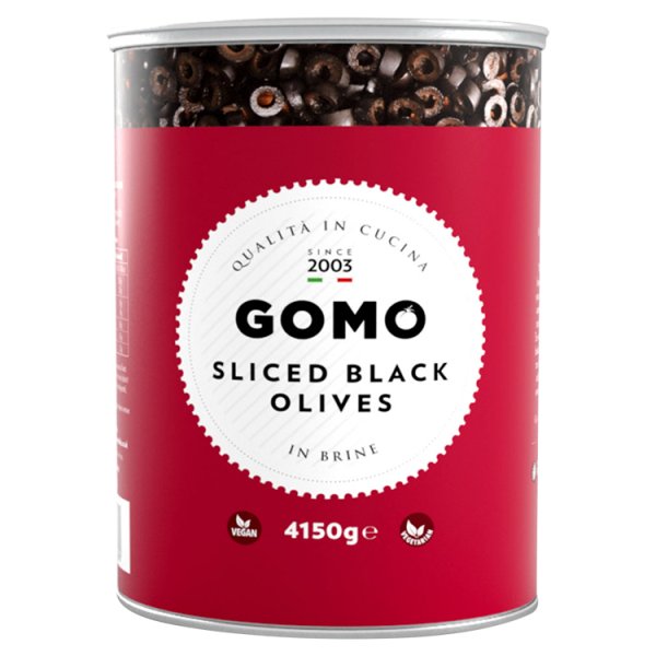 Gomo Sliced Black Olives 4150g