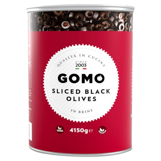Gomo Sliced Black Olives 4150g