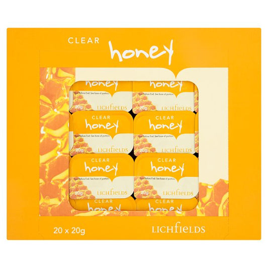 Lichfields Clear Honey Individual Portions 20g