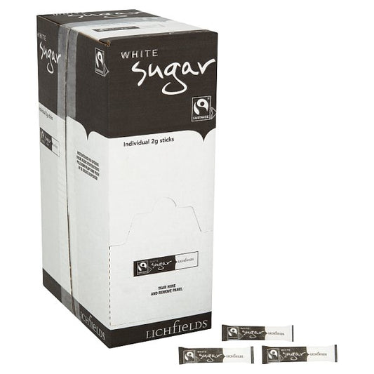 Lichfields Fairtrade White Sugar Sticks 2kg