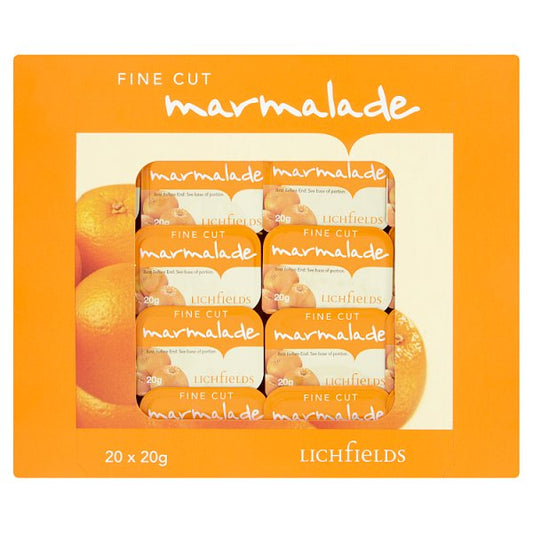 Lichfields Fine Cut Marmalade Individual Portions 20g Portions