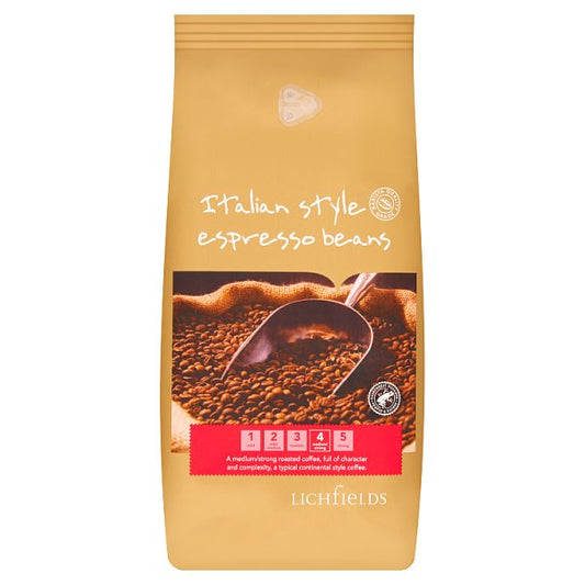 Lichfields Italian Style Espresso Beans 1kg