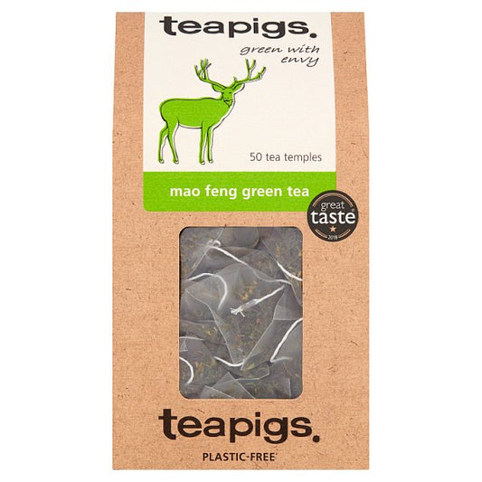 Teapigs Mao Feng Green Tea Temples 50 x 2.5g (125g)